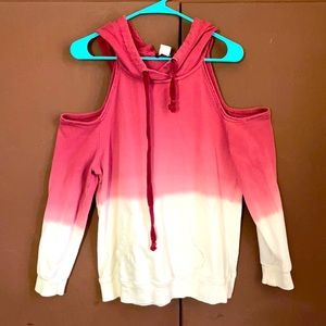 Cold shoulder hoodie